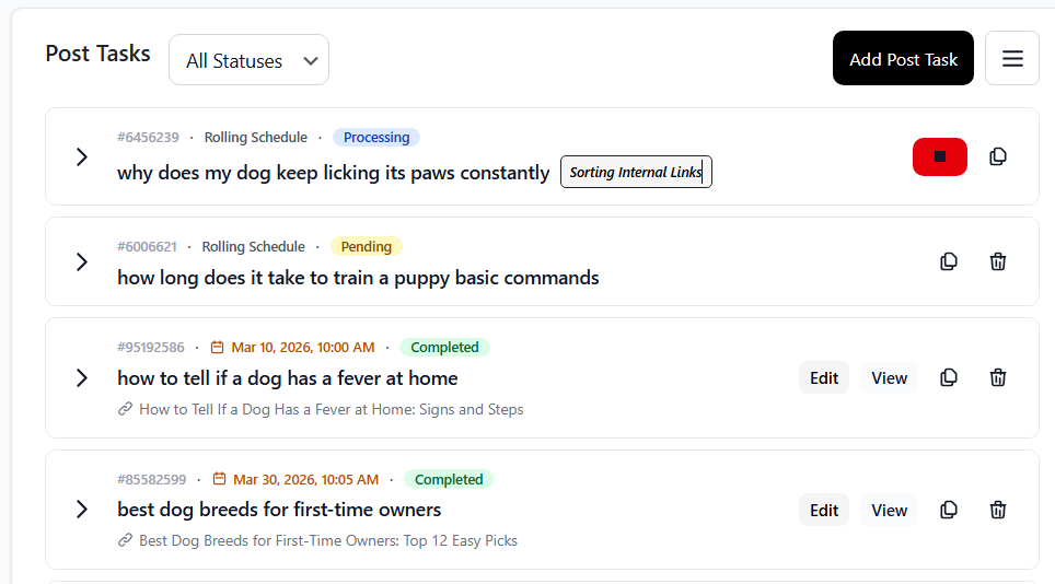 Fully Automated placeholder preview