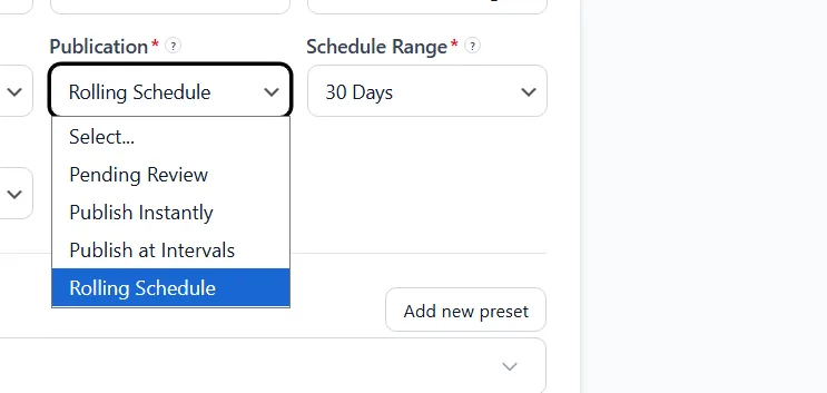 Smart Scheduling placeholder preview